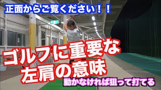 【ゴルファーに気づいてもらいたい！！】本当のゴルフの飛ばし方は左肩が重要！！そしてこれだけ質が違うのだ！！