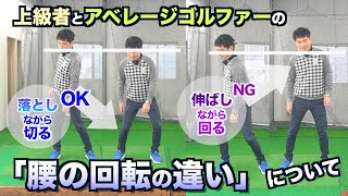 【腰の回転】体の回転のキレ&地面反力✴︎上級者とアベレージゴルファーの違い