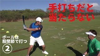 この動画を見るとやっぱり手打ちがダメなのがわかります【星野英正プロの股関節トレーニング②】