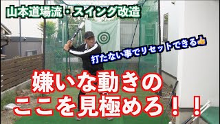 【自宅練習でスイング改造】山本道場流・この機会に悪い癖を撲滅しよう！！