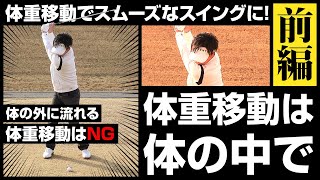 体重移動でスムーズなゴルフスイングに！ 前編「体重移動は体の中で」