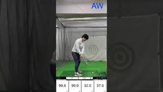 各番手のスイングと飛距離