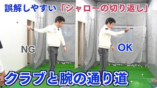 「シャローに振り下ろす」誤解しやすいポイント【腕とクラブの下す位置について】