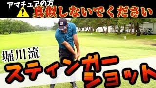 『スティンガーショット』モテたいならコレを覚えろ！【堀川未来夢ゴルフレッスン】