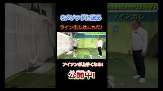 私がやりたい理想のスイング！ライン出し！#shorts