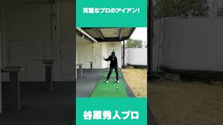 【詳細はチャンネルで】音が気持ちいい！谷原秀人プロのアイアンショット #Short #ゴルフ #アイアン #golf