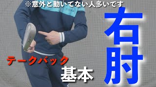 『2022最新』テークバック編【右肘の基本】アマチュアレッスン動画