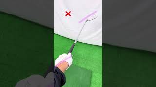 ゴルファー目線(左手とフェイスの向き)