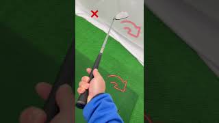 ゴルファー目線(右手とフェイスの向き)