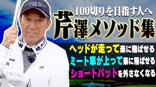 シンプル＆楽に飛ばせるスイングが身につく！！芹澤信雄プロ直伝の”練習法”を伝授します！【まとめ動画】【ゴルフレッスン】