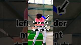 そーカンタンには左肩上げない！！left shoulder movement