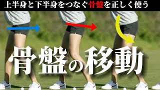 『初心者ゴルファー専用』骨盤の移動(並進運動)を覚えよう