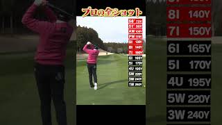 【芹澤信雄プロ】番手別の飛距離全部見せます！！ #shorts #golf #golfswing #proplayer #golfer